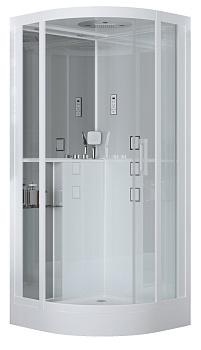 Душевая кабина Grossman GR141 100х100 четверть круга с крышей ориентация универсальная